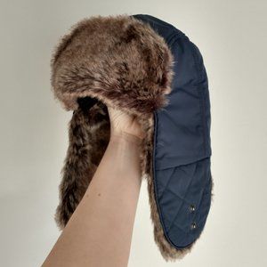 BANANA REPUBLIC Navy Blue Trapper Hat (Unisex)